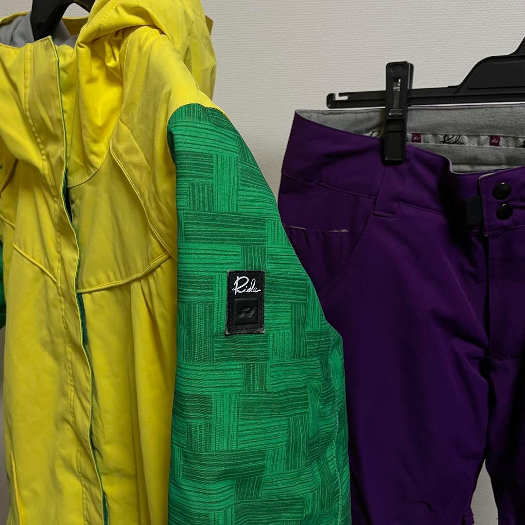 【美品】Ride ライド スノーボードジャケット & パンツ【S&M】上下セット