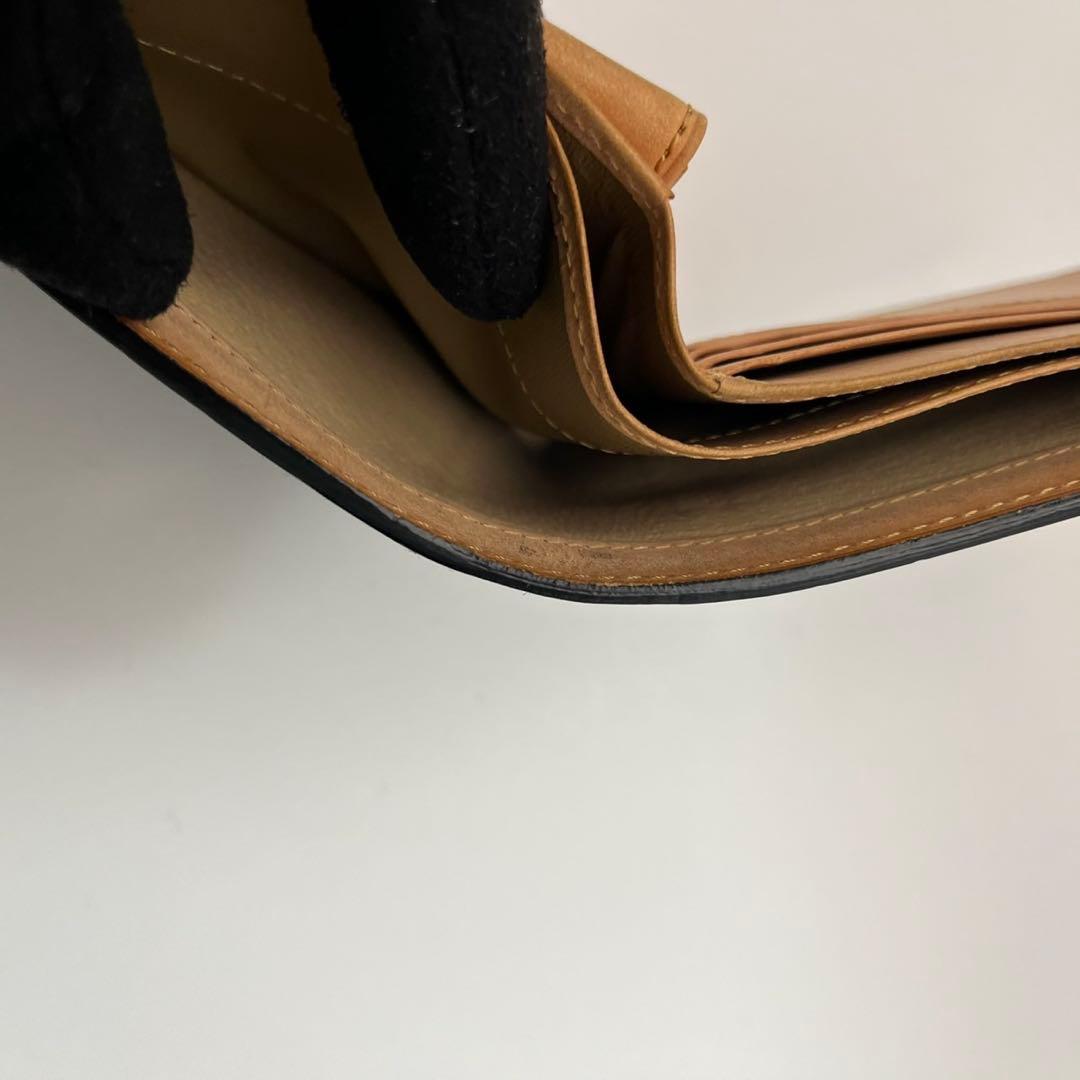 キプリス モルフォ コードバン 二つ折り財布 黒 本革 レザー ブラック