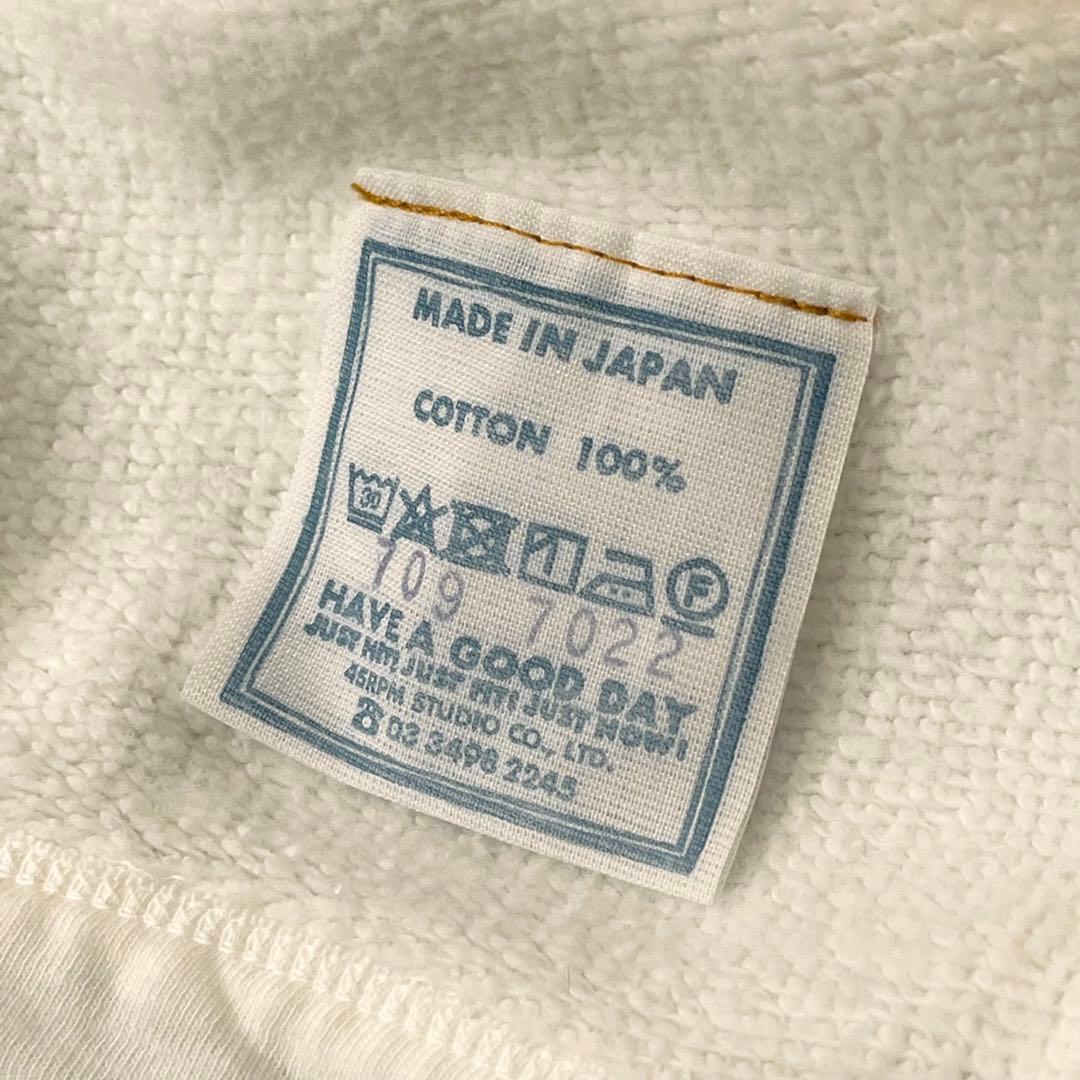 45R■裏毛のデッキプリントパフスウェット サイズ2