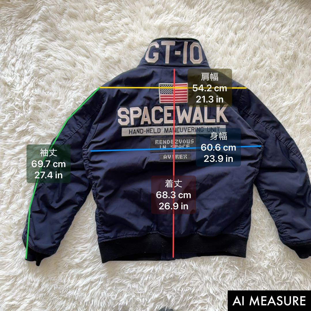 2XLサイズ AVIREX 中綿入り MA-1 フライトジャケット ビッグサイズ