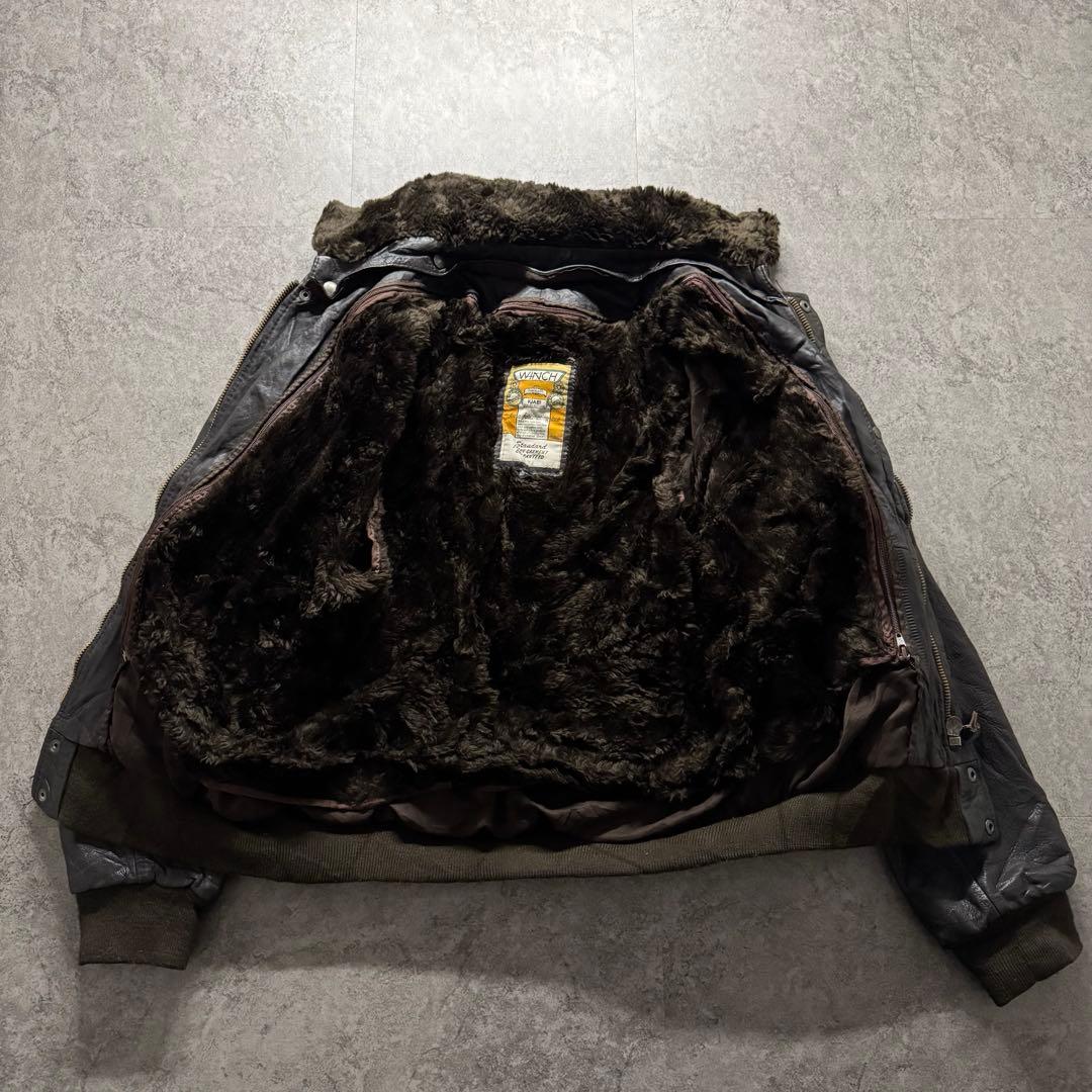 【80s vintage】フライトジャケット　XL G-1 A-2 牛革　短丈