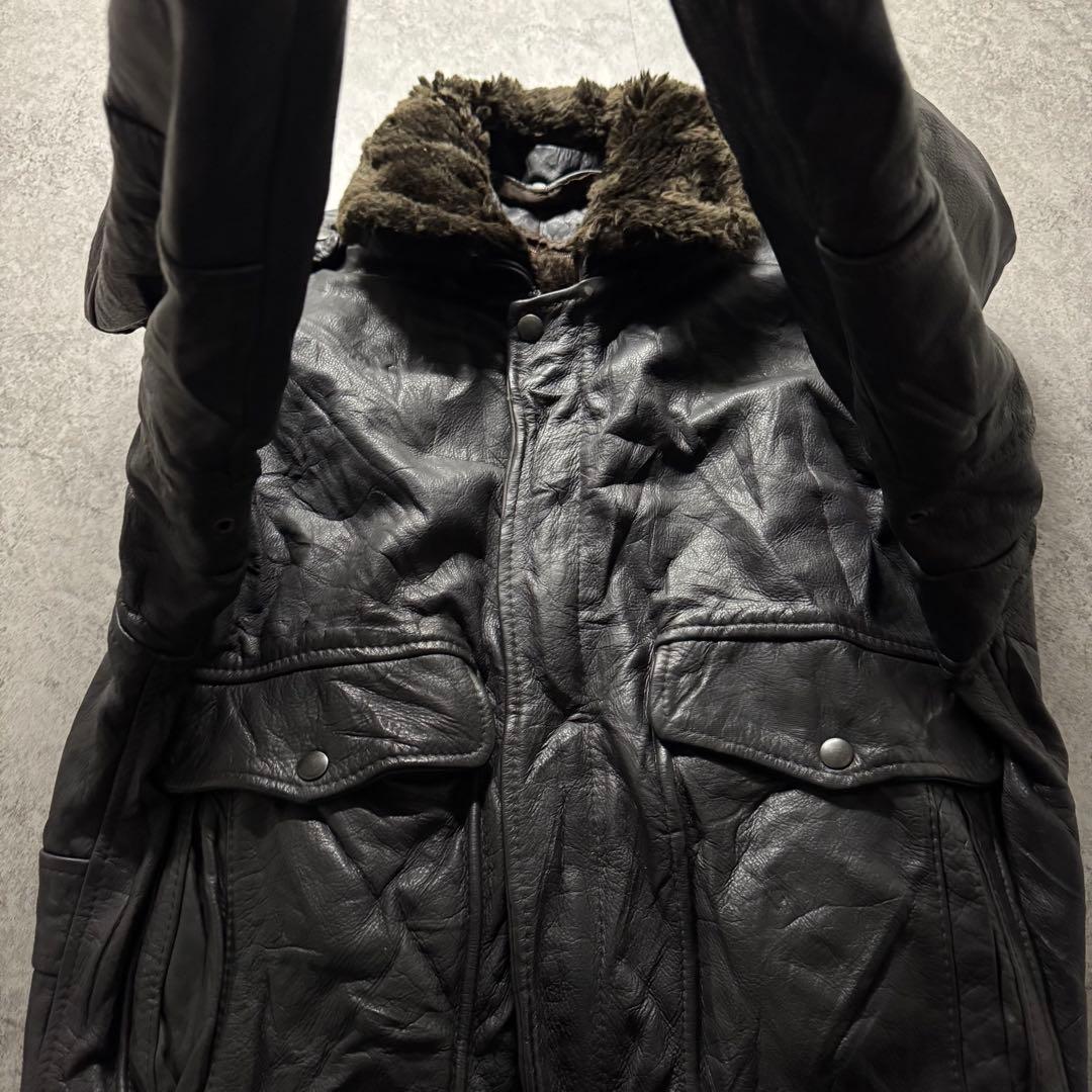 【80s vintage】フライトジャケット　XL G-1 A-2 牛革　短丈
