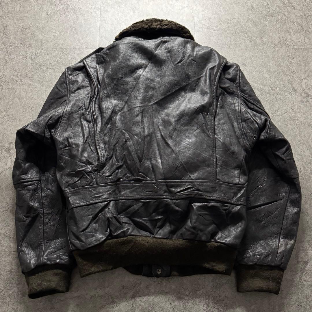 【80s vintage】フライトジャケット　XL G-1 A-2 牛革　短丈