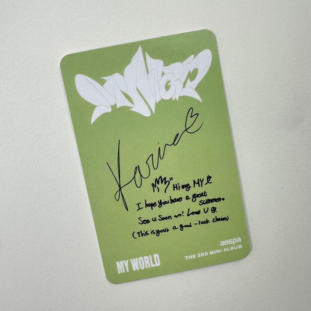 aespa spicy walmart exclusive エスパ カリナトレカ