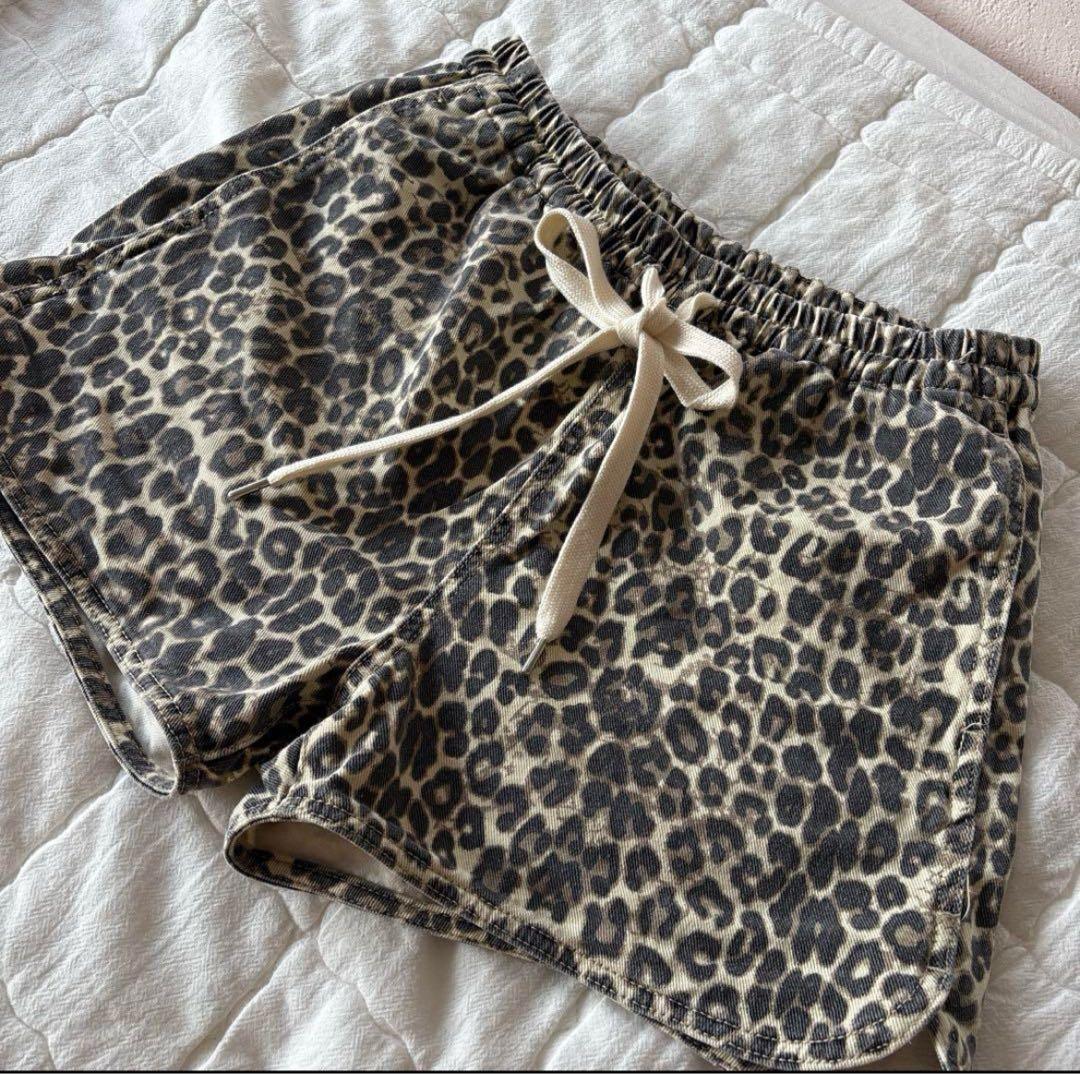 ライトCanvasギャザーショートパンツ