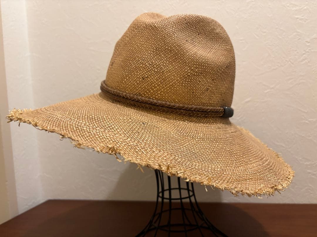 8ルカ　ブルネロクチネリ　ストローハット　レディース　フリーサイズ