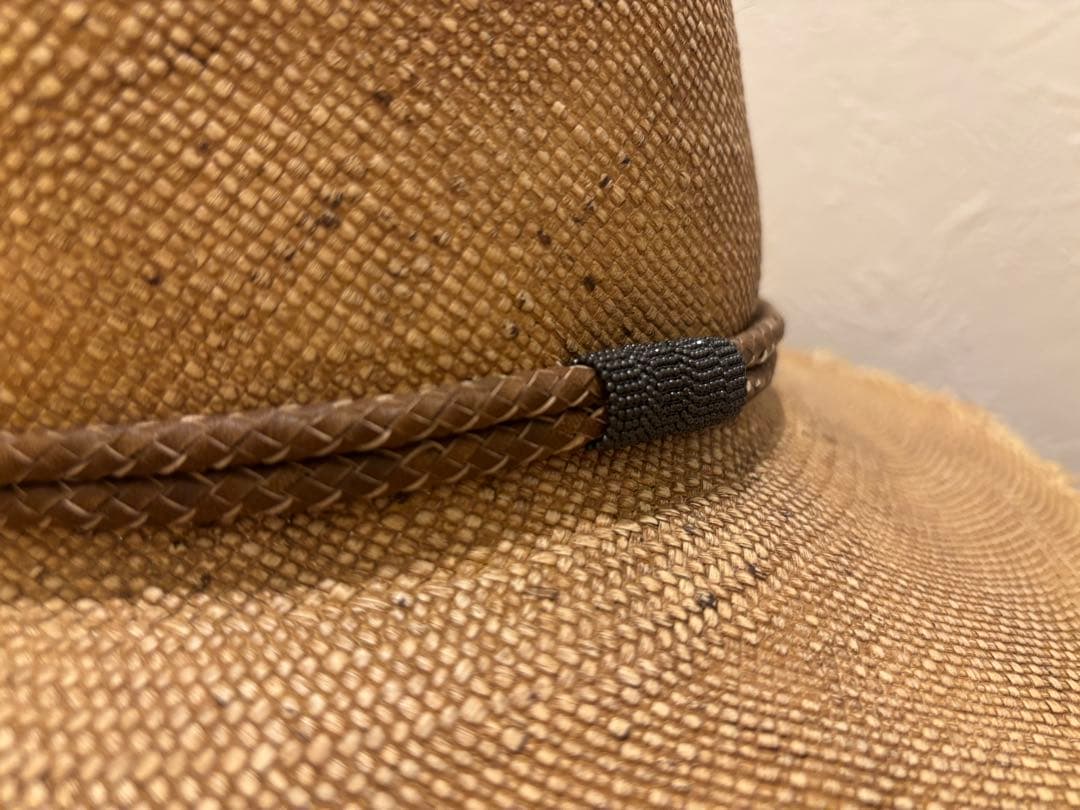 8ルカ　ブルネロクチネリ　ストローハット　レディース　フリーサイズ