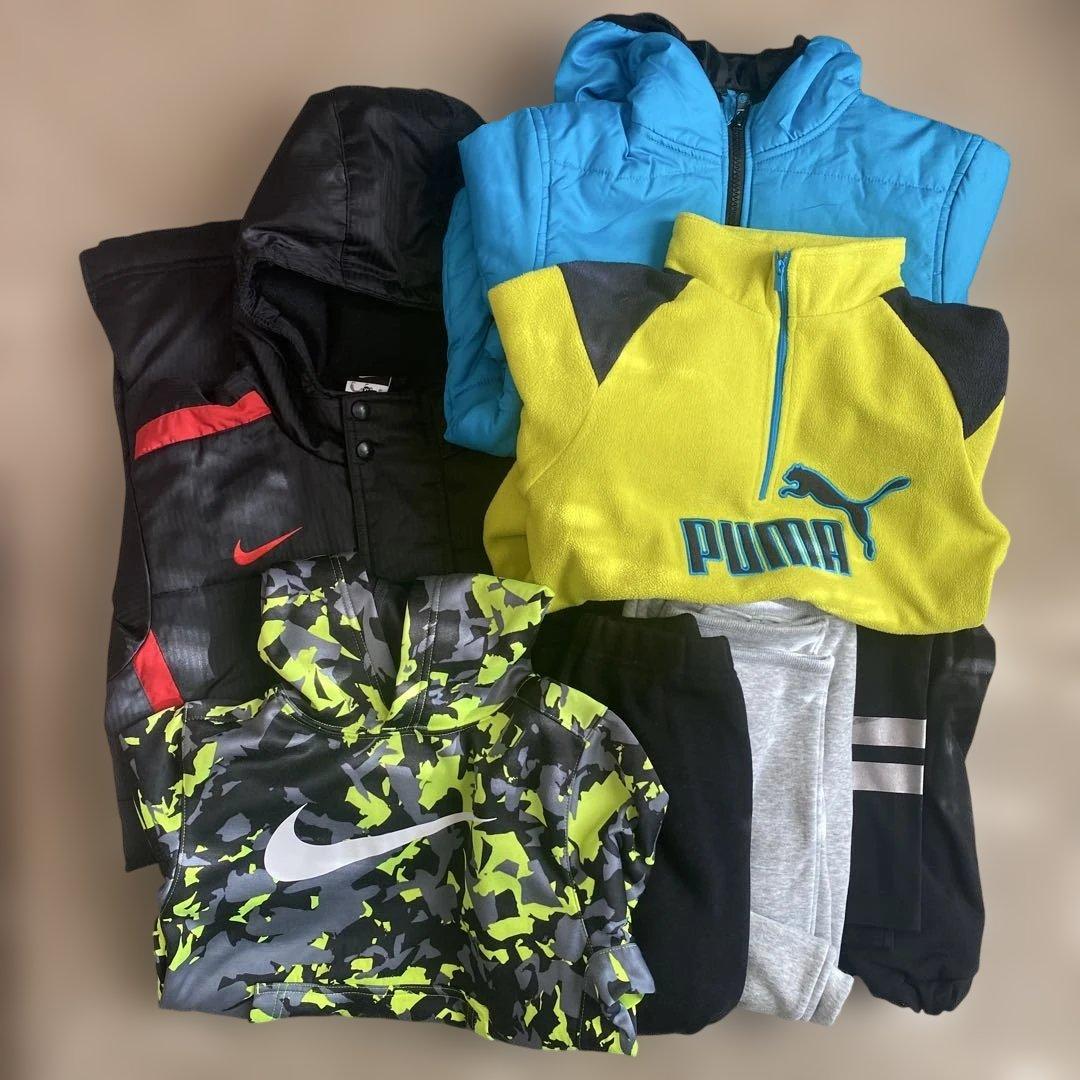 男の子　140 スポーツウェア　NIKE PUMA UNIQLO ベンチコート