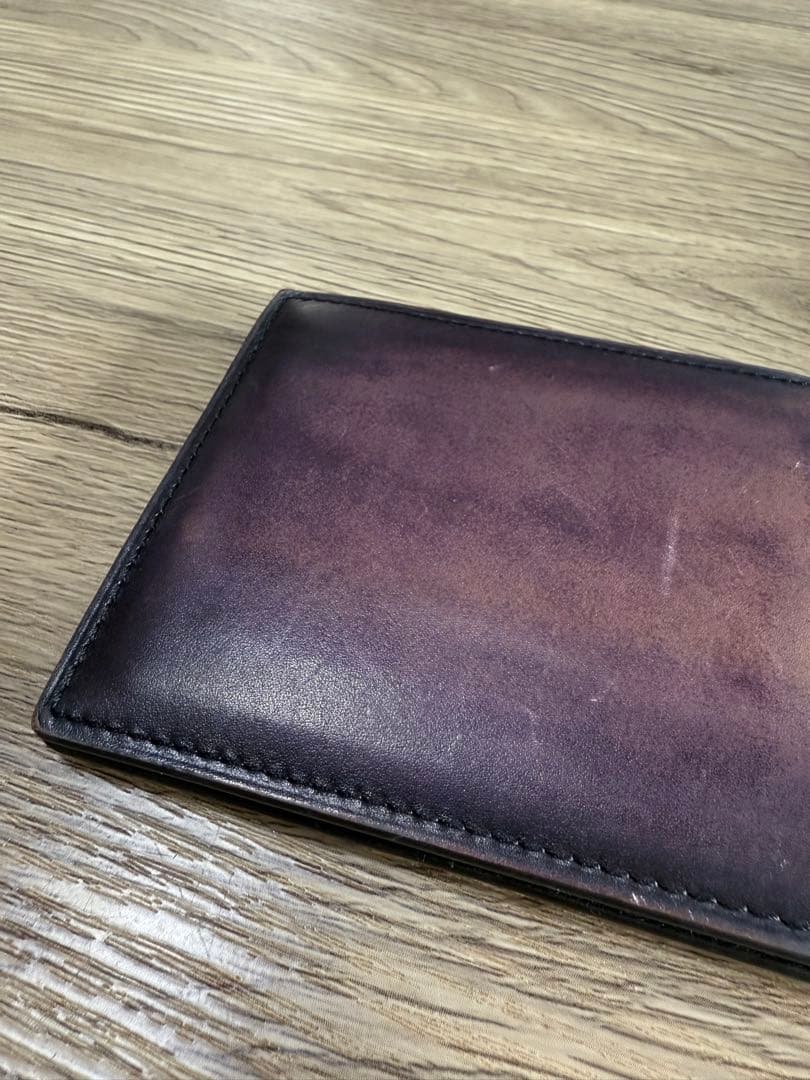 Berluti ベルルッティカリグラフィー 二つ折り財布 マネークリップ