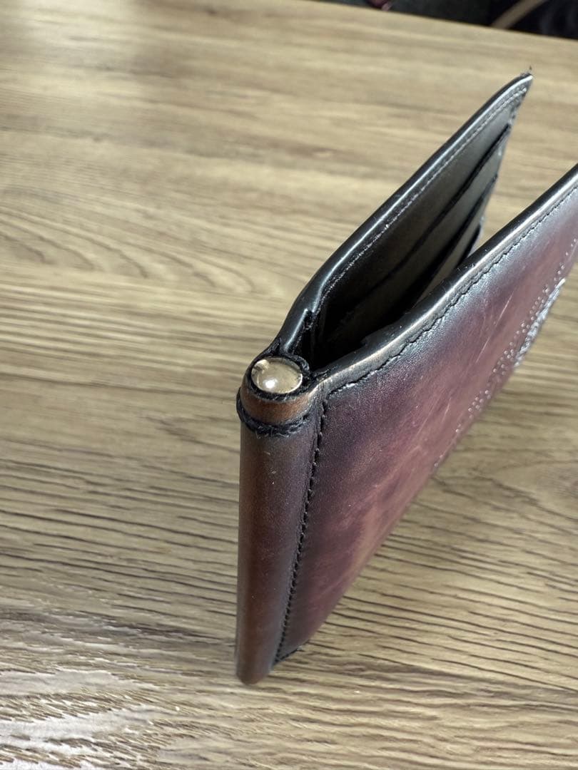 Berluti ベルルッティカリグラフィー 二つ折り財布 マネークリップ