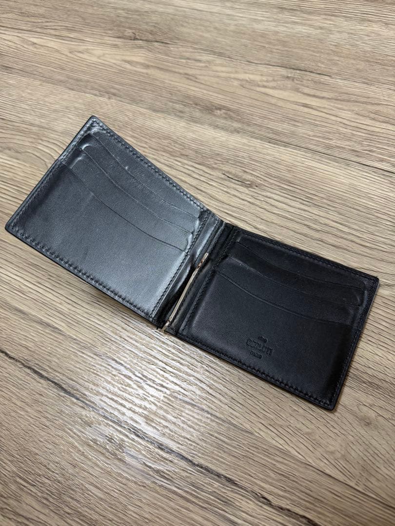 Berluti ベルルッティカリグラフィー 二つ折り財布 マネークリップ