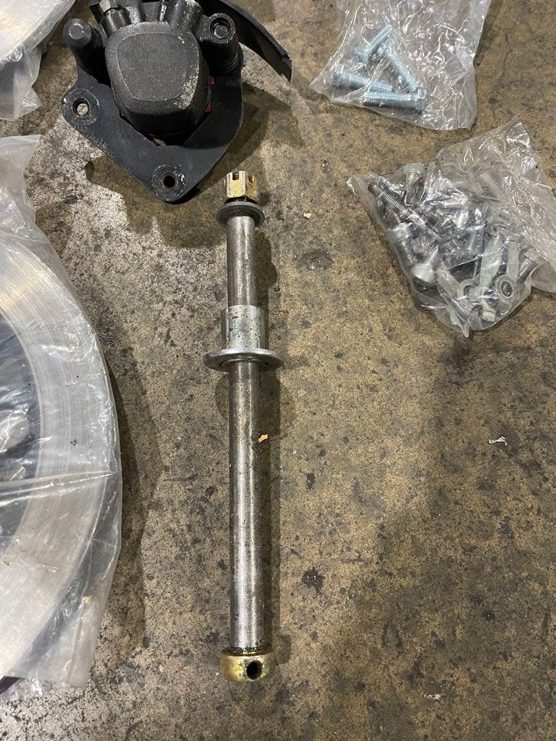 GS400 フロントフォーク　ブレーキ　ローター　キャリパーセット