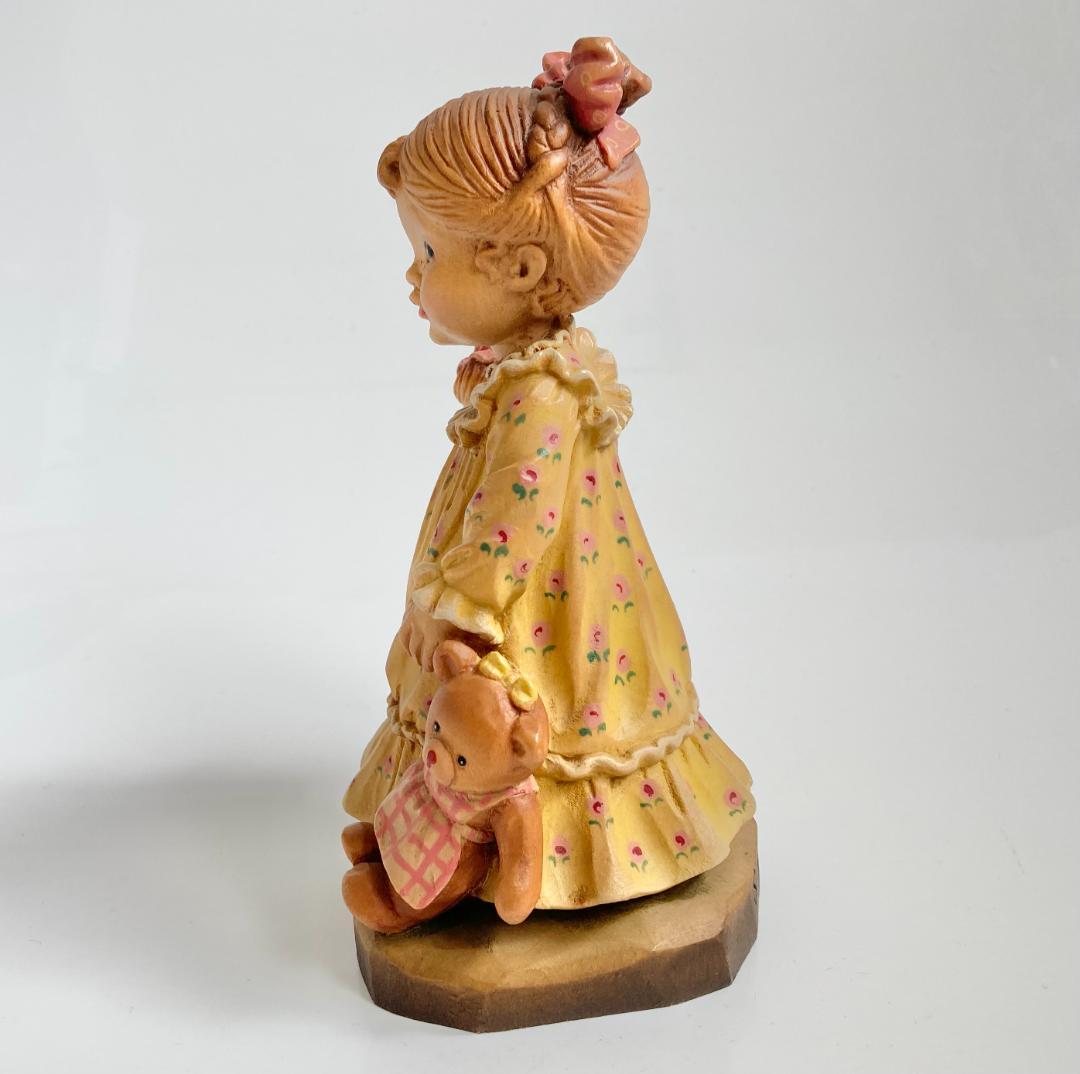 ANRI アンリ Nightie Night サラ・ケイ 木彫り人形 17cm