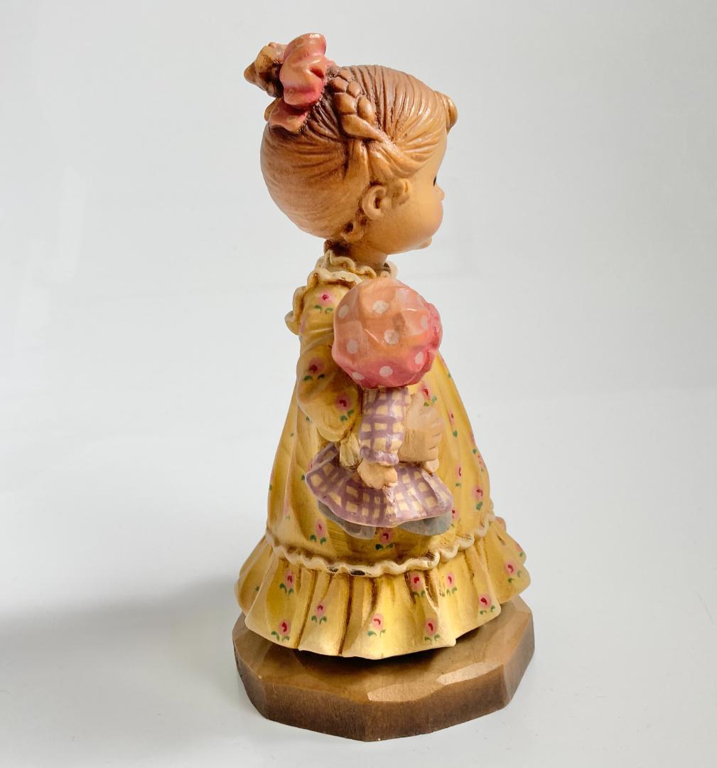 ANRI アンリ Nightie Night サラ・ケイ 木彫り人形 17cm