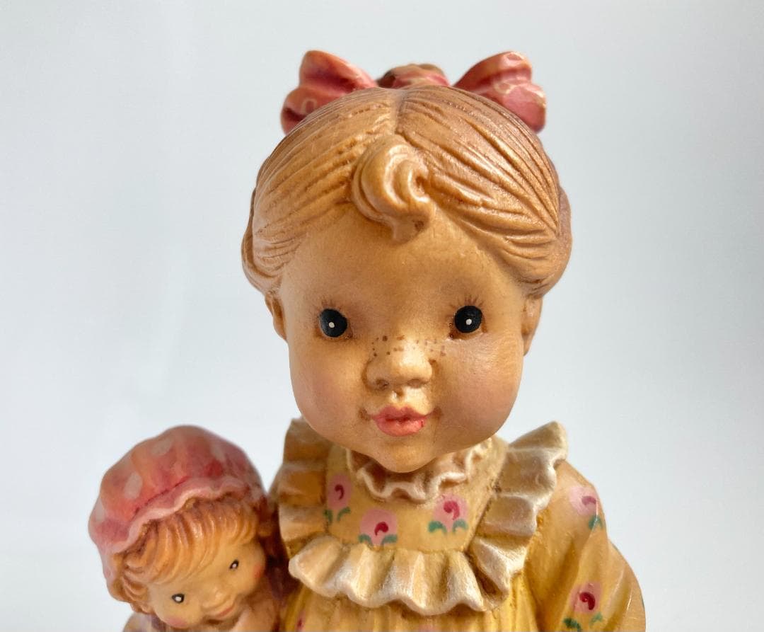 ANRI アンリ Nightie Night サラ・ケイ 木彫り人形 17cm