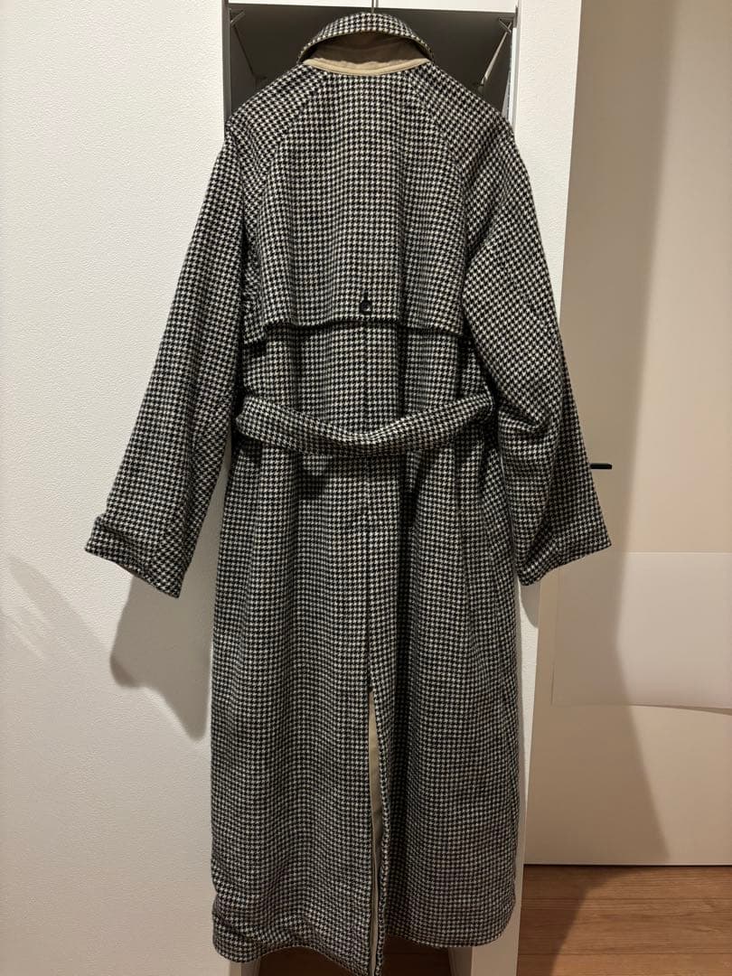 美品 ROKUロクベージュリバーシブル トレンチコート チェック宮崎あおい着用