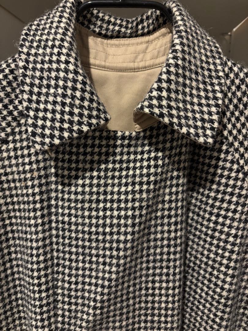 美品 ROKUロクベージュリバーシブル トレンチコート チェック宮崎あおい着用