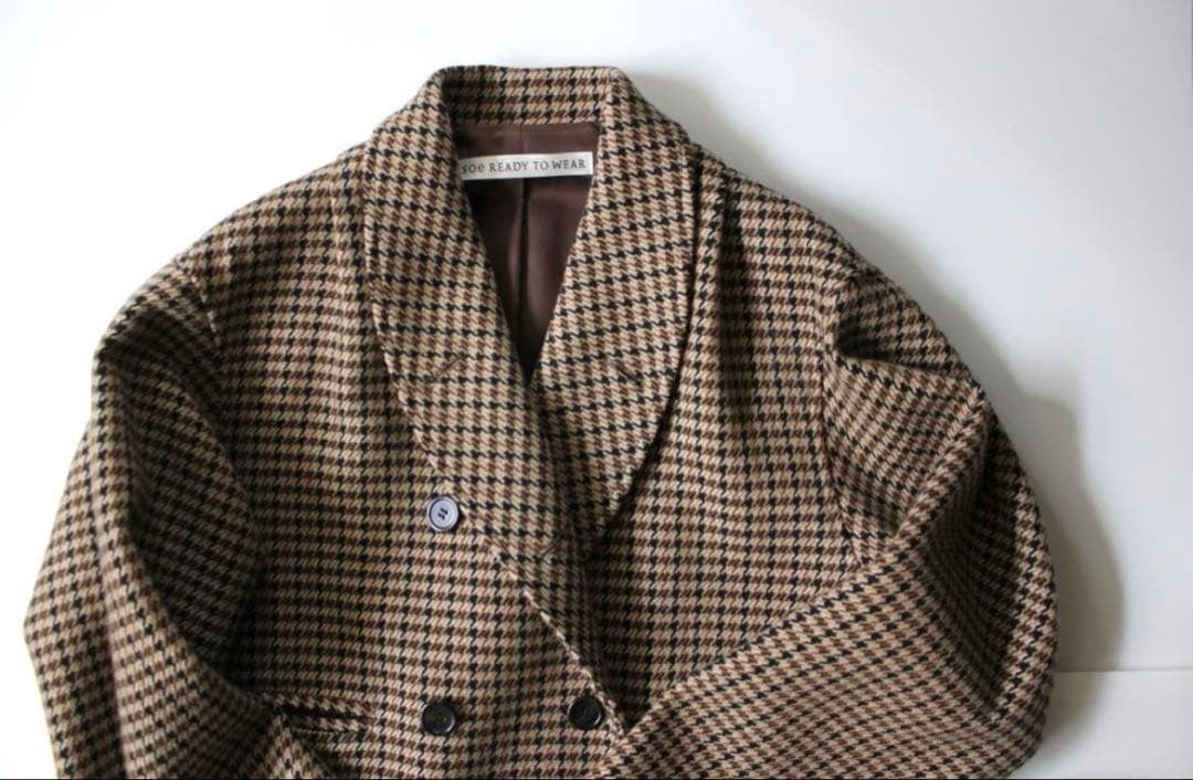 soeソーイ ガンクラブチェックロングコート&スラックス セットアップ 2WAY