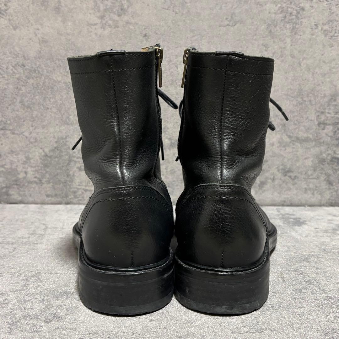 未使用級　アルフレッドバニスター　ワークブーツ　シボ革　ブラック　高級　2124