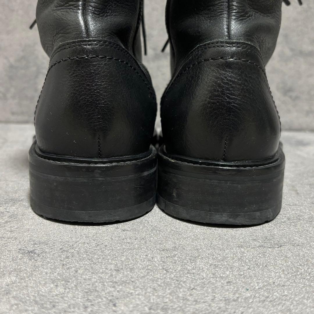 未使用級　アルフレッドバニスター　ワークブーツ　シボ革　ブラック　高級　2124