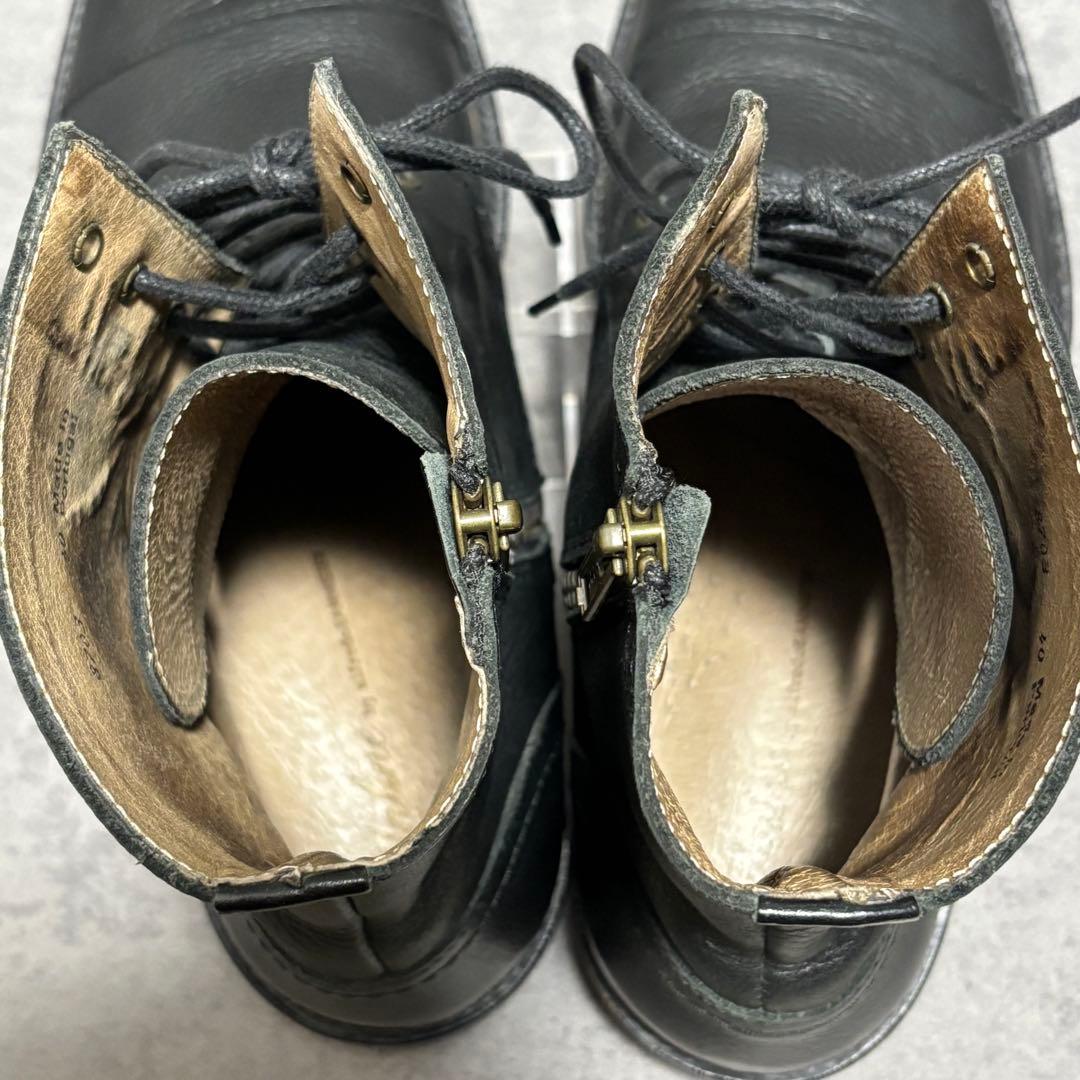 未使用級　アルフレッドバニスター　ワークブーツ　シボ革　ブラック　高級　2124