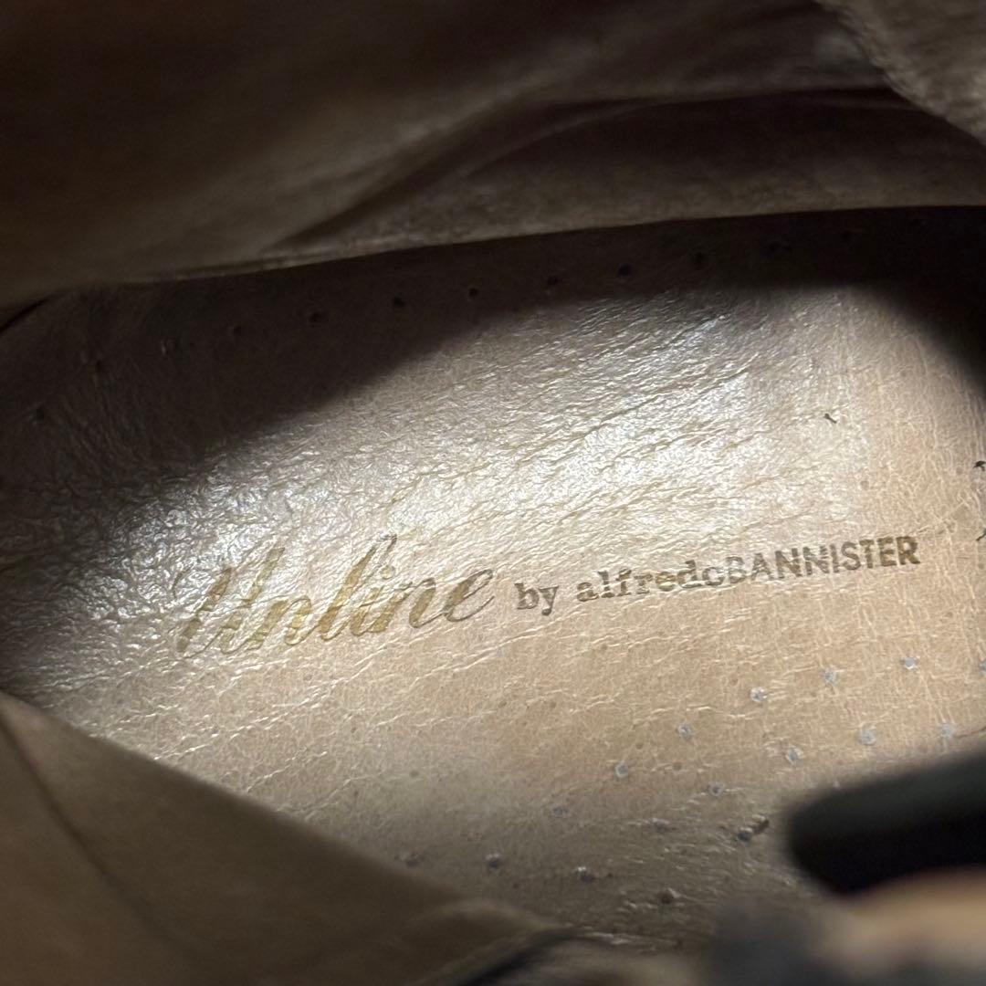 未使用級　アルフレッドバニスター　ワークブーツ　シボ革　ブラック　高級　2124