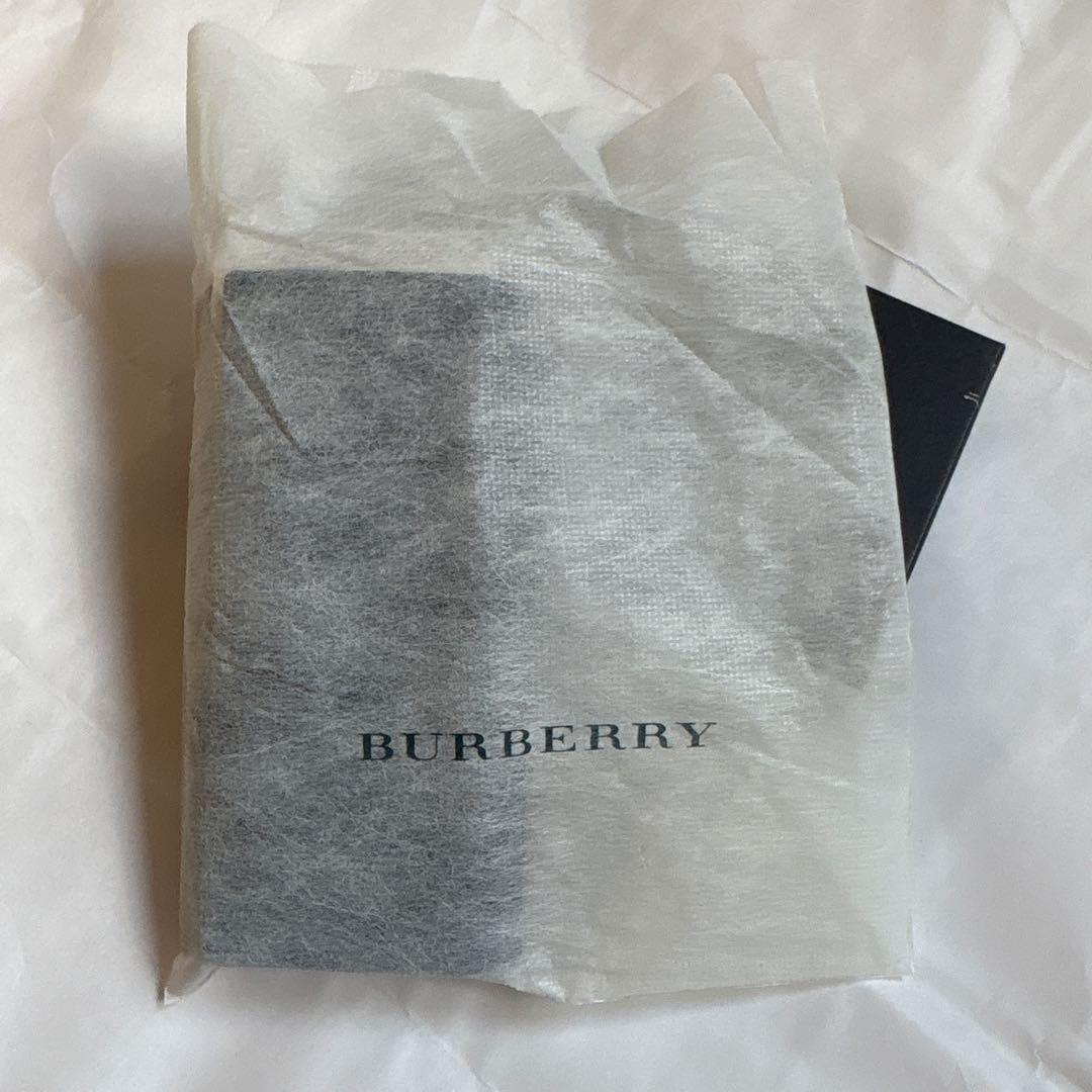 BURBERRY ブラック レザー キーケース