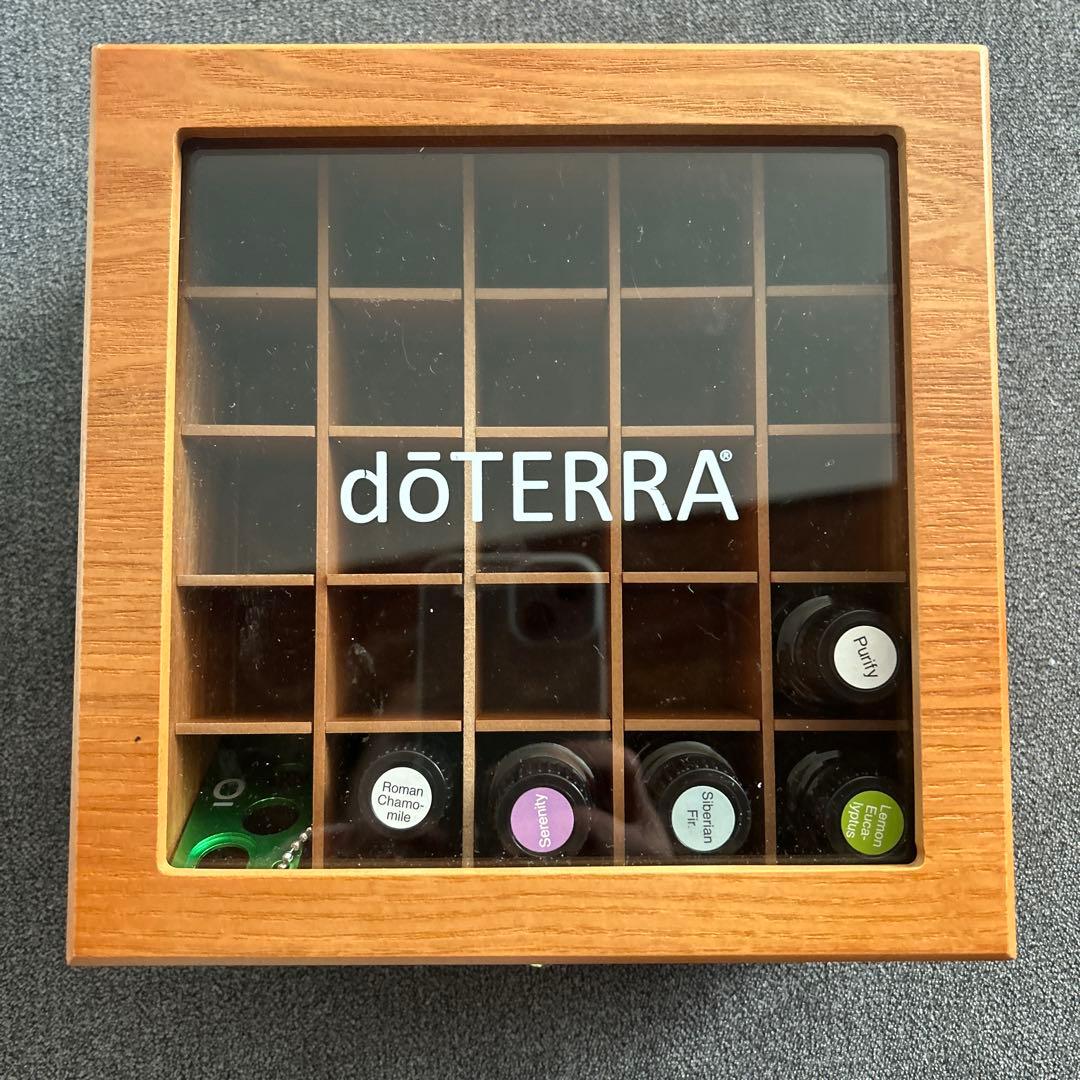 doTERRA エッセンシャルオイルセット ウッドボックス付き