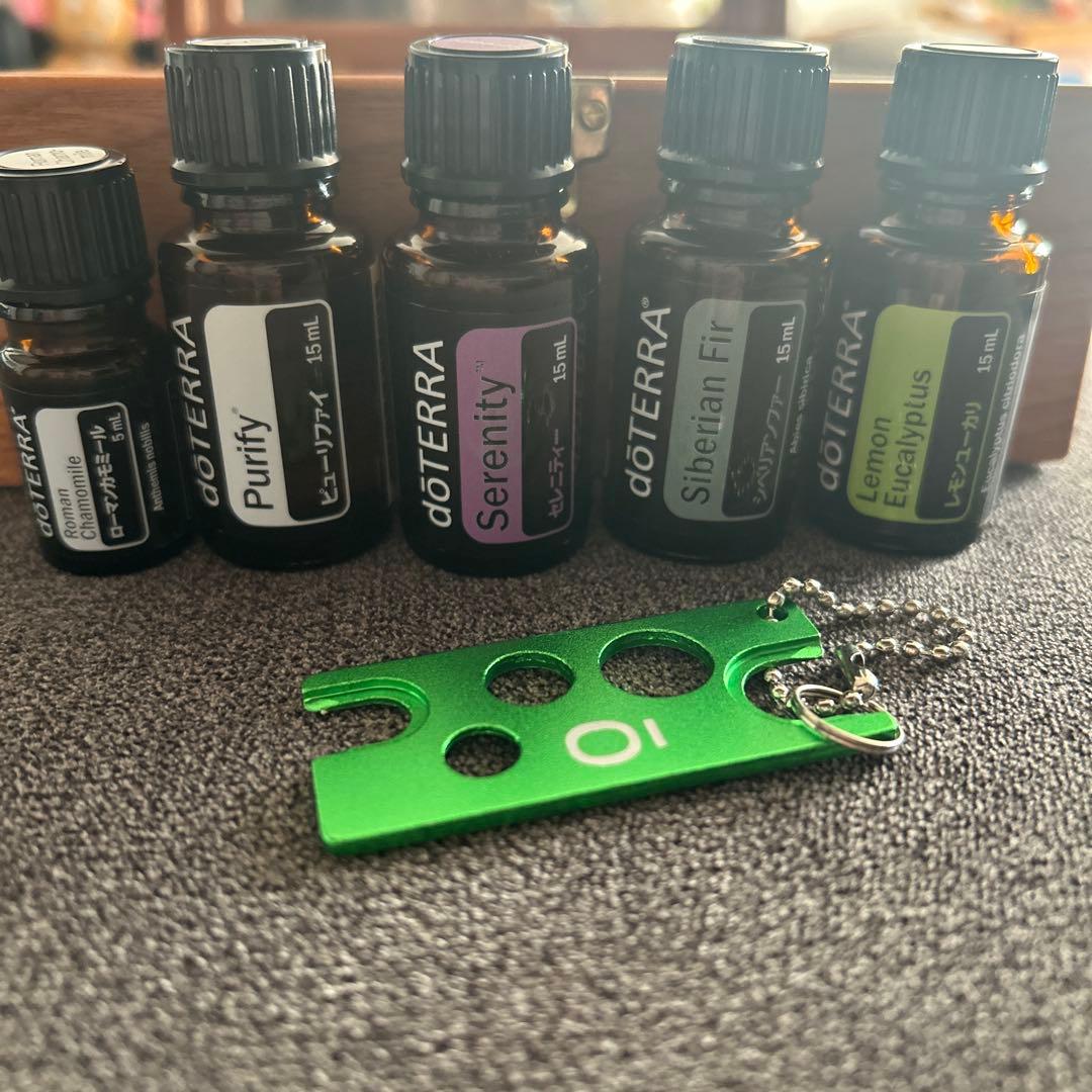 doTERRA エッセンシャルオイルセット ウッドボックス付き