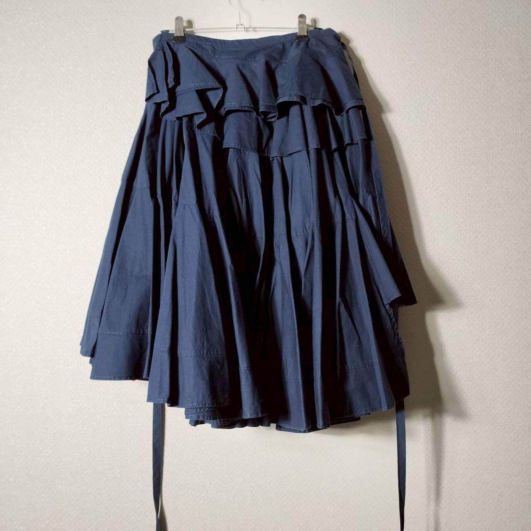 AD2011トリココムデギャルソン アシンメトリースカート フレア ミルフィーユ