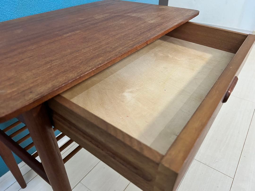 北欧ヴィンテージ テーブル サイドテーブル ミッドセンチュリー チーク 無垢材