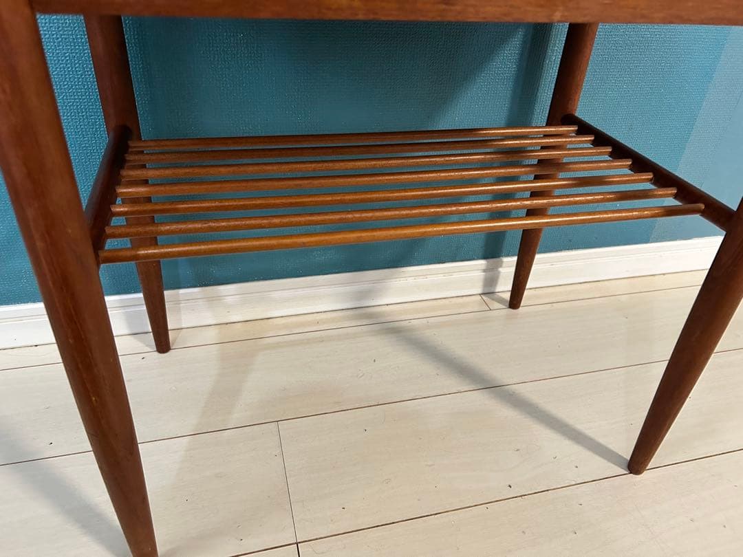 北欧ヴィンテージ テーブル サイドテーブル ミッドセンチュリー チーク 無垢材