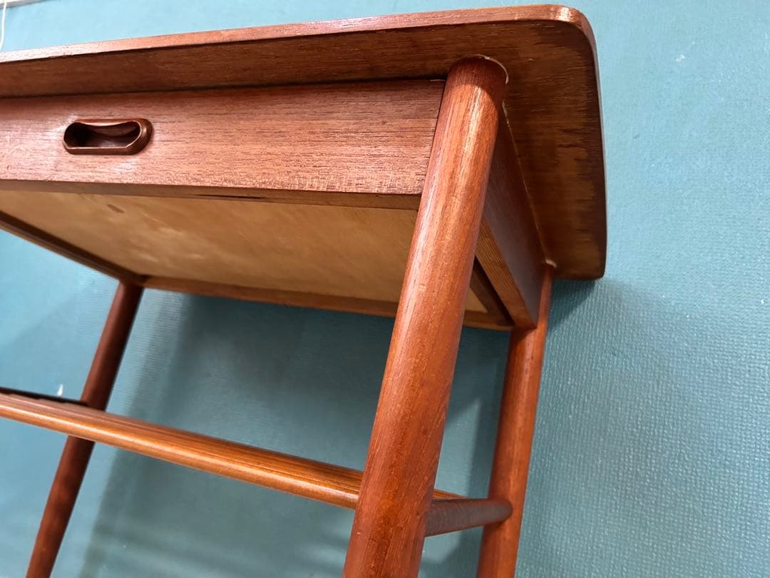 北欧ヴィンテージ テーブル サイドテーブル ミッドセンチュリー チーク 無垢材