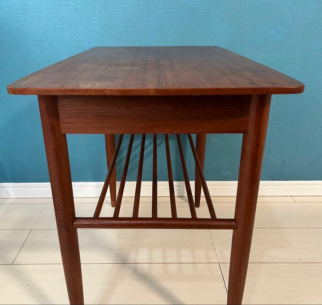 北欧ヴィンテージ テーブル サイドテーブル ミッドセンチュリー チーク 無垢材