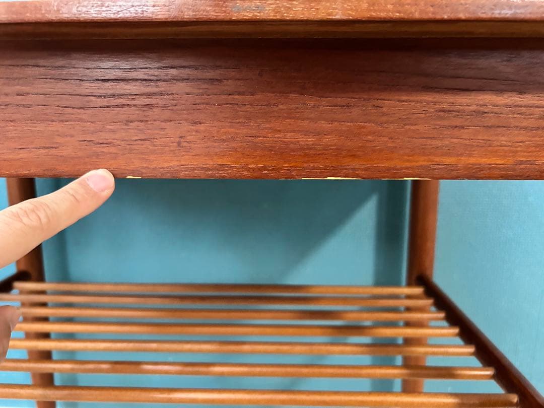 北欧ヴィンテージ テーブル サイドテーブル ミッドセンチュリー チーク 無垢材