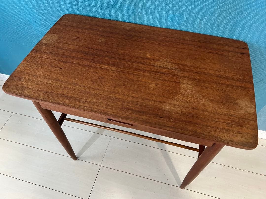 北欧ヴィンテージ テーブル サイドテーブル ミッドセンチュリー チーク 無垢材