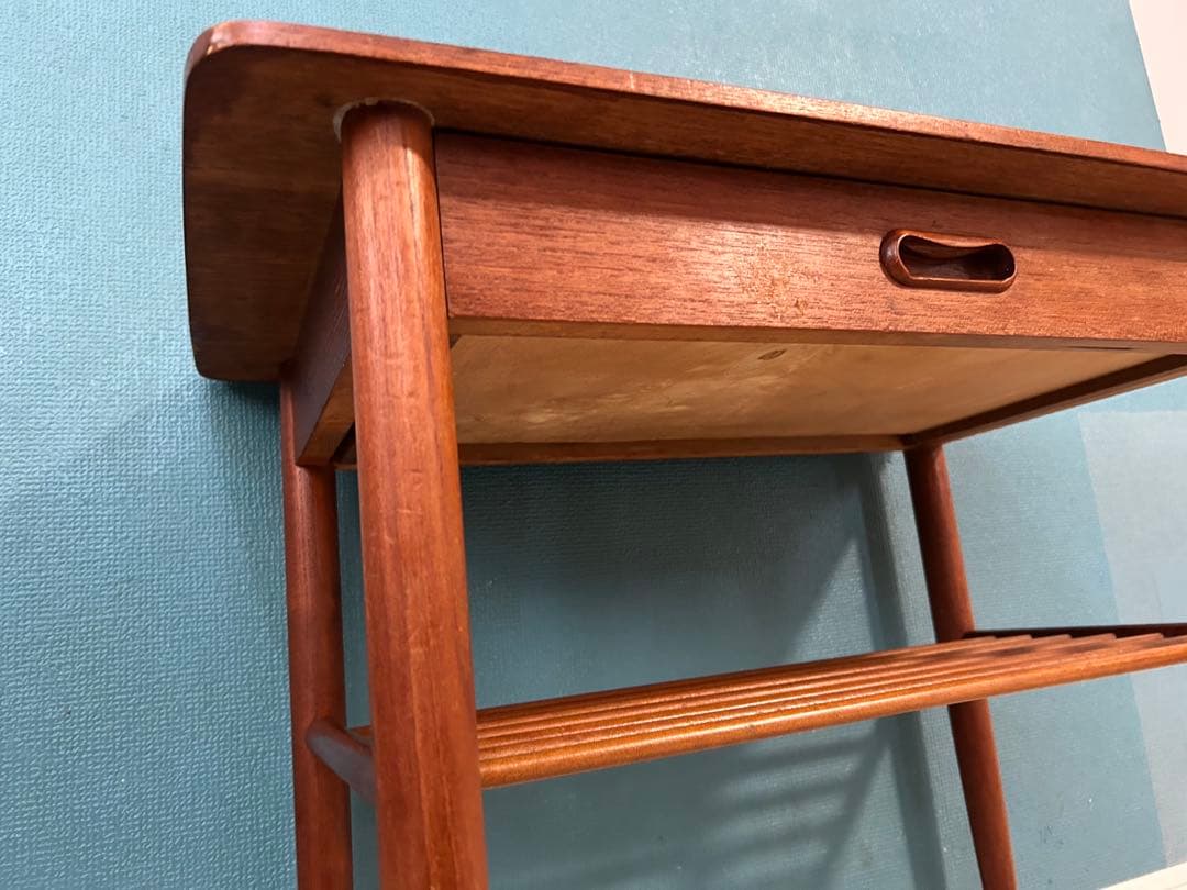 北欧ヴィンテージ テーブル サイドテーブル ミッドセンチュリー チーク 無垢材