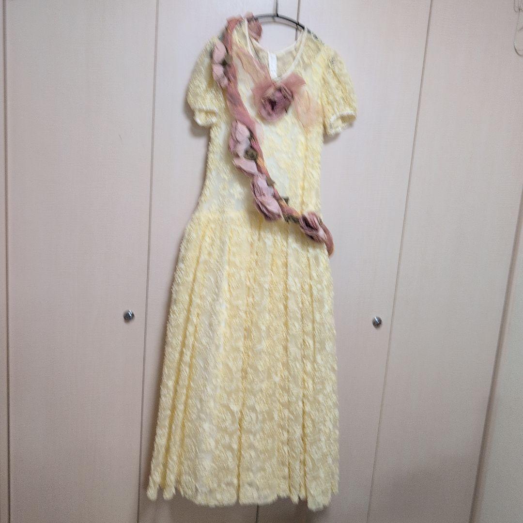 カネコイサオ　ワンピースドレス　＋インナードレス付き