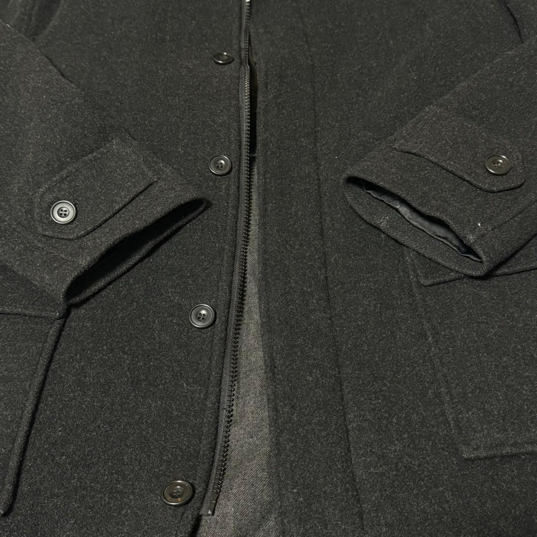 美品BrooksBrothersダッフルコートM黒イングランド製ウール