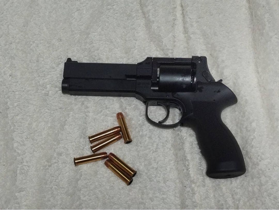 ガスリボルバー マテバ 5インチ ブラックヘビーウエイト プラグリップ仕様