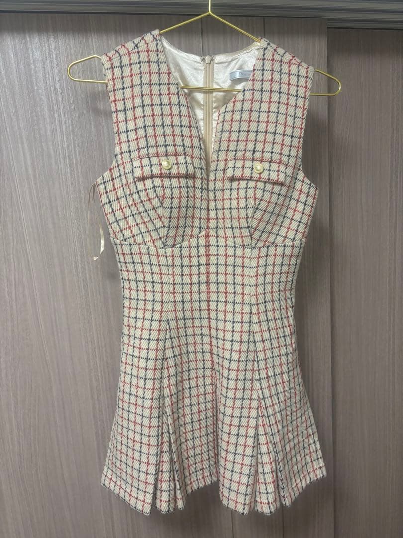 DEA チェック柄ドレス