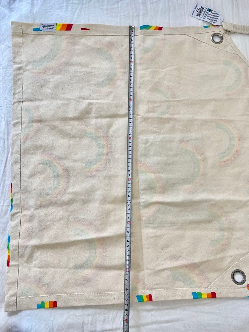 ハワイHawaii⭐︎レアWHOLEFOODSホールフーズエプロンレインボー柄