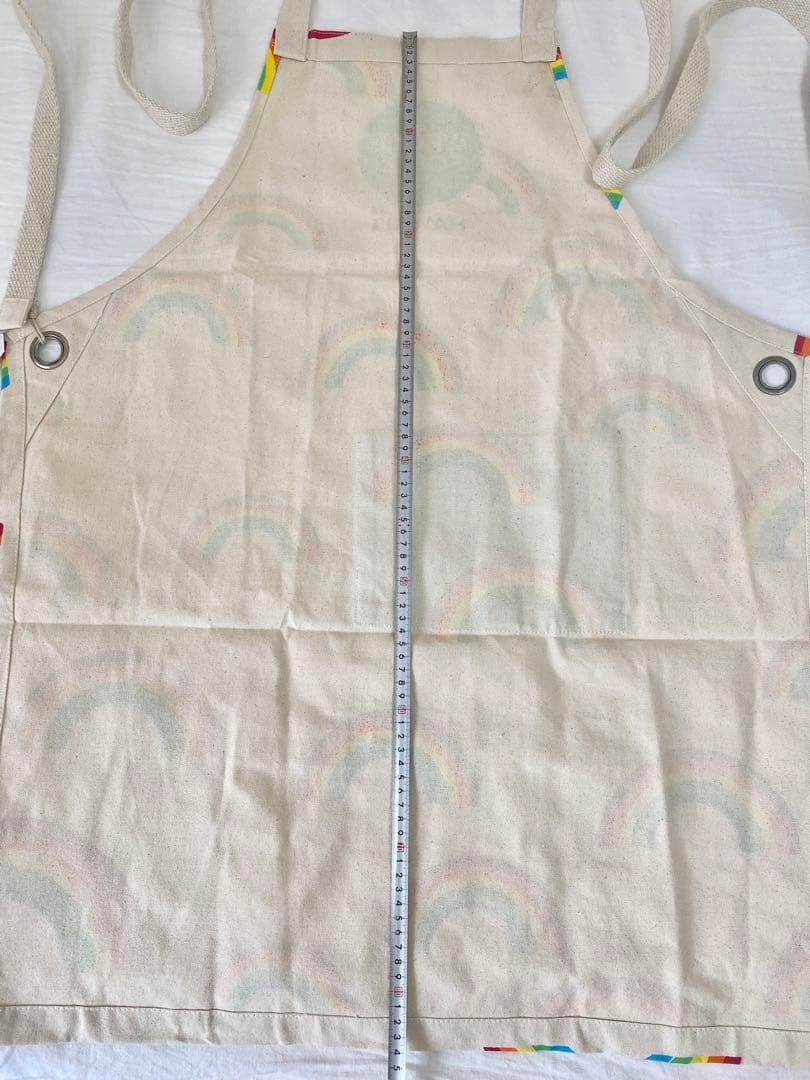 ハワイHawaii⭐︎レアWHOLEFOODSホールフーズエプロンレインボー柄