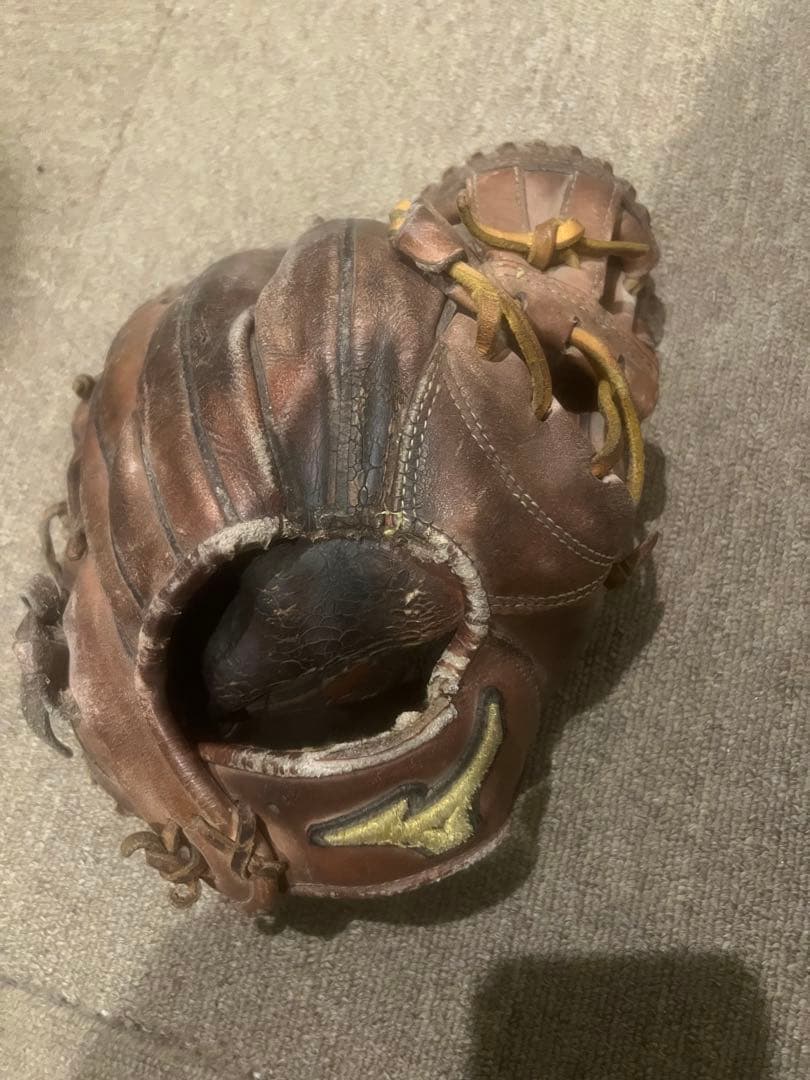 ミズノプロ　ブラウン レザー 硬式グローブ
