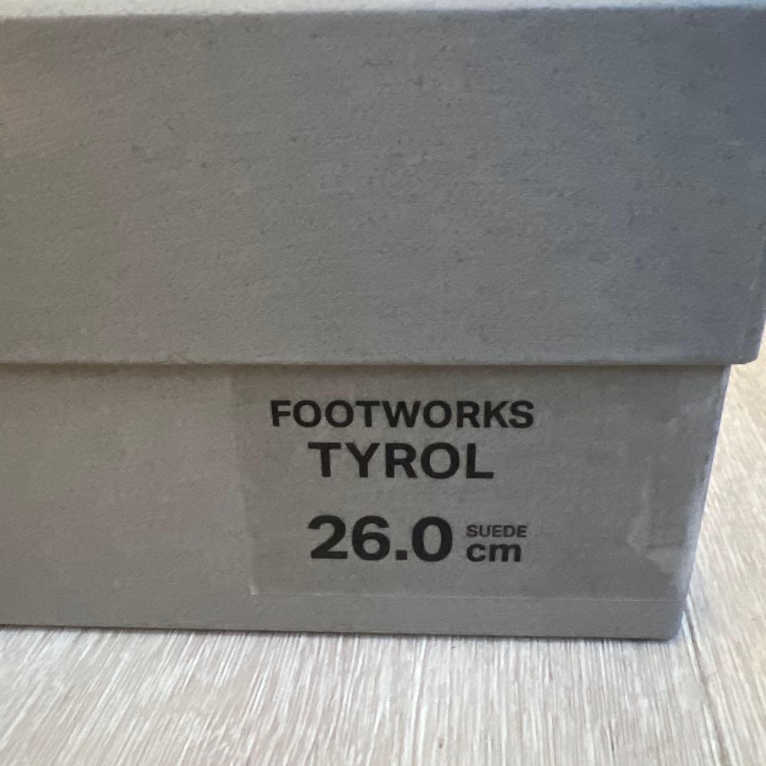 Footworksチロリアンスエード　ブラック26.0 新品未使用試着のみ