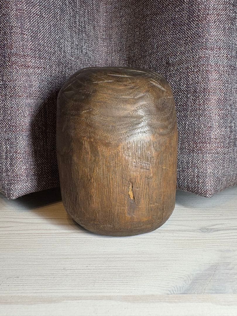 大正時代（1925年） だるま 木彫り