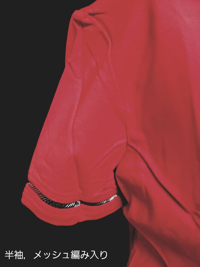 新品タグ付き■FENDI スポーツ半袖シャツ レッド