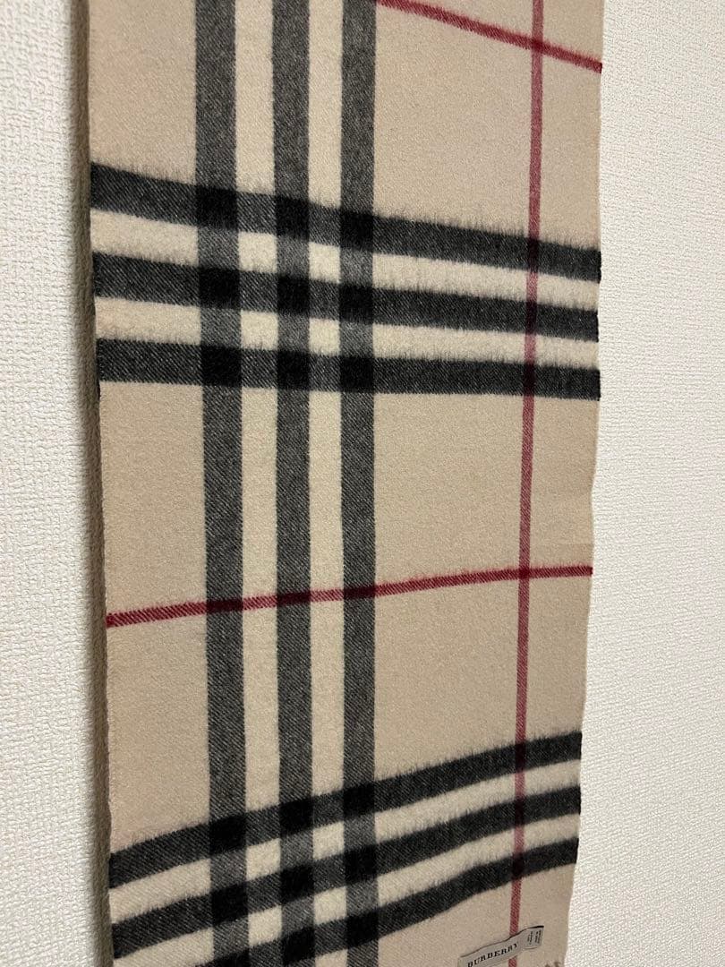 BURBERRY　バーバリー　マフラー　カシミア100％　ストーン