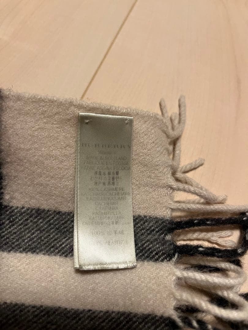 BURBERRY　バーバリー　マフラー　カシミア100％　ストーン