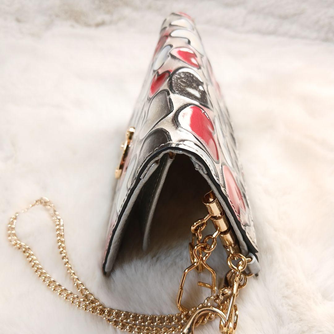 未使用　ATAO キーケース ベル ハッピーヴィトロ プラチナグラス ハート